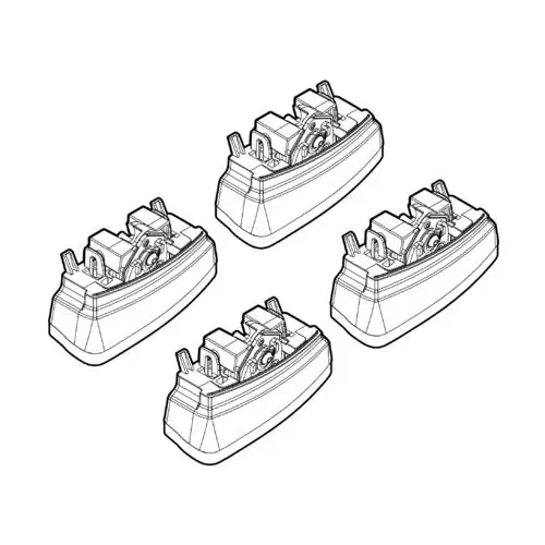 Kit attacchi barre portatutto 108 Peugeot 308 5p 09/07>02/11 tetto fixpoint